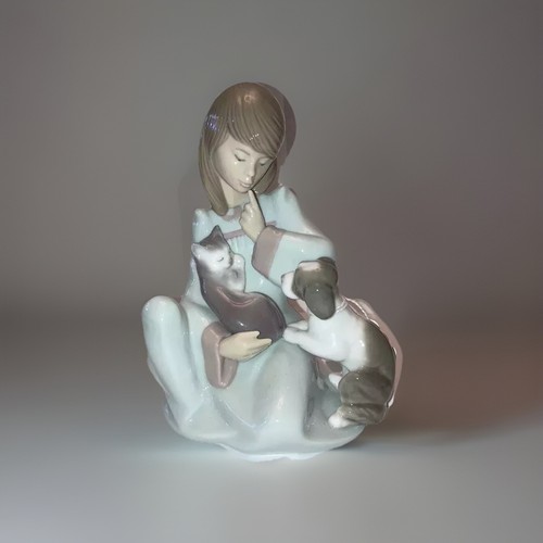 Lladro cat nap 5640 boxed - lladro,