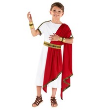 Boys Roman Caesar Costume S-XL