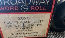 I DON'T WANT TO SET THE WORLD