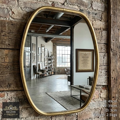 Gold bathroom mirror - bathroom,