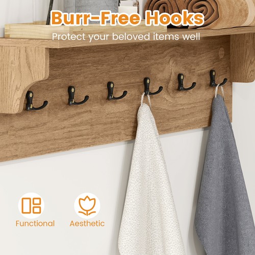 Wooden wall coat - wall, with