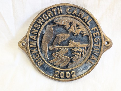 Solid brass canal boat - brass,