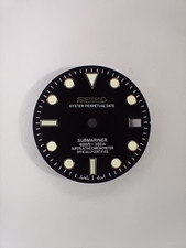 New Replacement Black Submariner Date 300m Dial for Seiko 7S26 NH35 SKX007