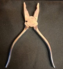 VINTAGE CHROME ELLIOT LUCAS ROLLS ROYCE CAR BRANDED TOOL KIT PLIERS