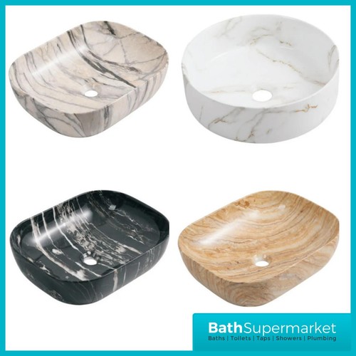 Marble effect black - black, white