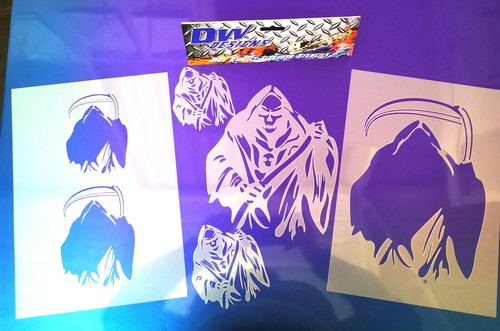 Grim reaper mylar airbrush art - grim,