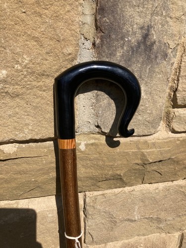 Black resin crook - , handle
