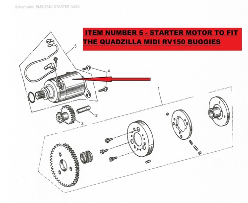 Starter motor fit - motor,
