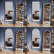 Bedroom Hollywood Full Length Cosmetic Mirror With Dimmable LED Lights 160x60cm