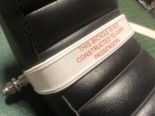 Raleigh Chopper MK2 Seat Warning Strap- Superb Quality - New Item