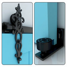 4FT-20FT Steel Sliding Barn Door Hardware Track Kit with Adjustable Floor Guide