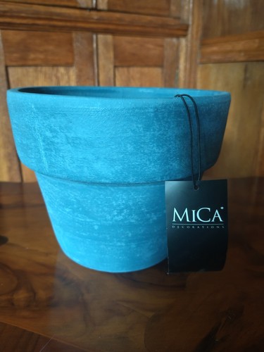 Mica decorations blue plant - blue,