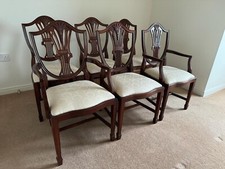 Stag Original Antique Mahogany Dining Chair Set