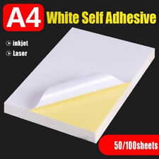 A4 White Self Adhesive Sticker Label Matte Glossy Surface Paper Sheet