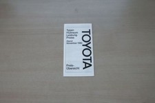 192130) Toyota Celica Carina Corolla Starlet - Price List & Extras & Brochure 