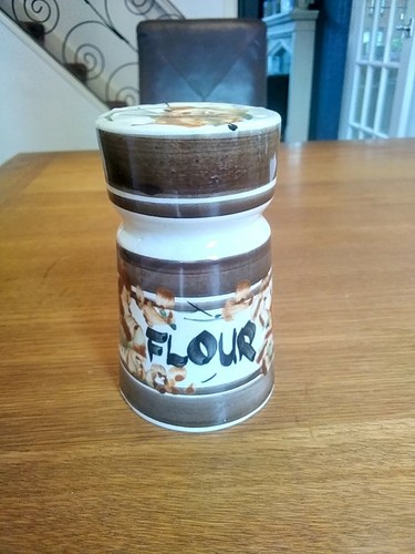 Vintage guernsey pottery flour - guernsey,