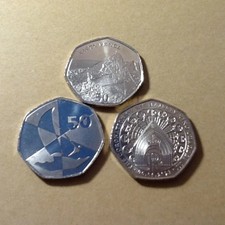 x3 GIBRALTAR 50ps westminster abbey,skywalk and games from bags