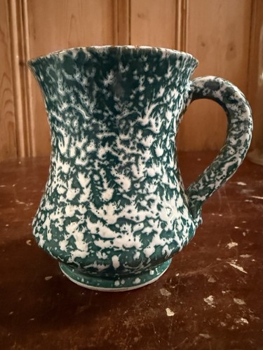 Vintage green white splatter - vintage,