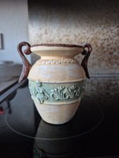 Small Decorative Greek Style Floral Decorated Vase