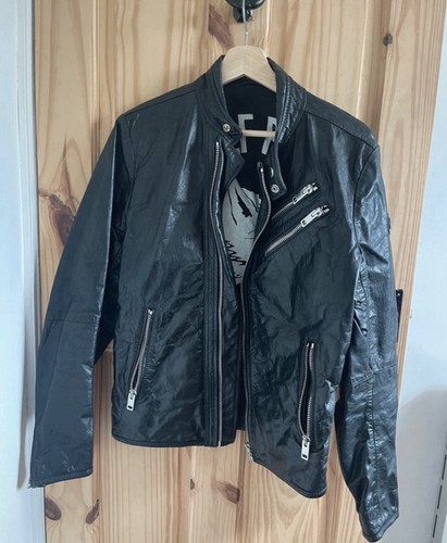 Diesel men leather jacket - men’s,