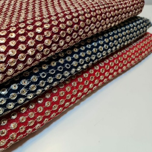 Sequin embroidery crepe - sequin,