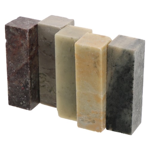 Pcs soapstone raw stones - 5,