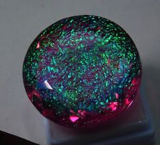 Natural 100 Ct Australian Monarch Fire Opal Round Cut Certified Gemstone