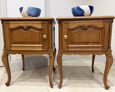 Pair French Oak Louis XV Style
