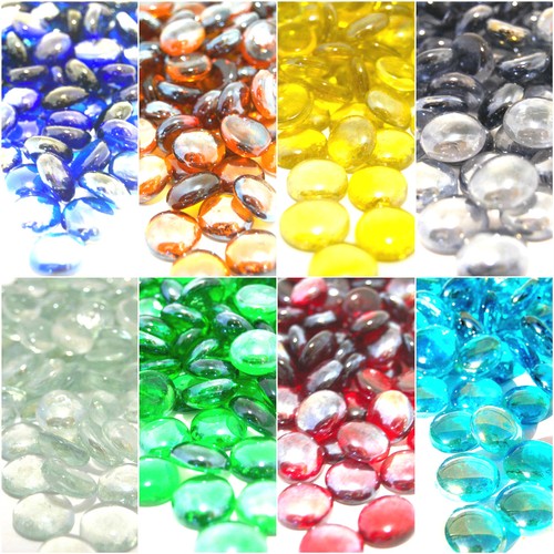 Round glass pebbles stones - round,