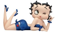Betty Boop Lying Blue Glitter
