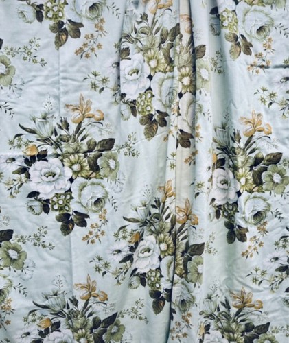 Vintage green sanderson - green, rose