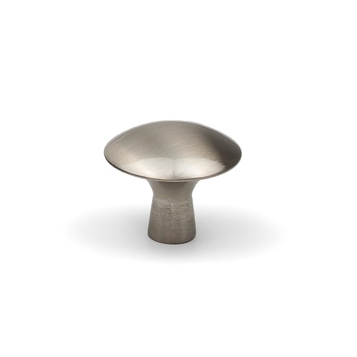 Brushed nickel cabinet - nickel, knob