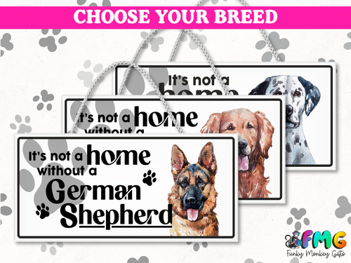 Dog small hanging sign 35 - hanging,