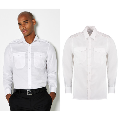 Kustom kit pilot shirt long - shirt,
