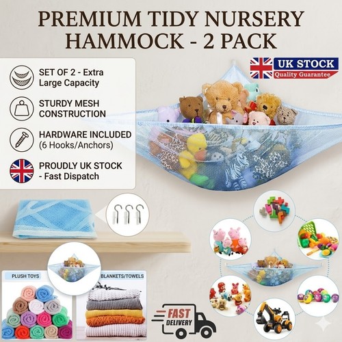 Cuddly soft toy hammock - 2x,