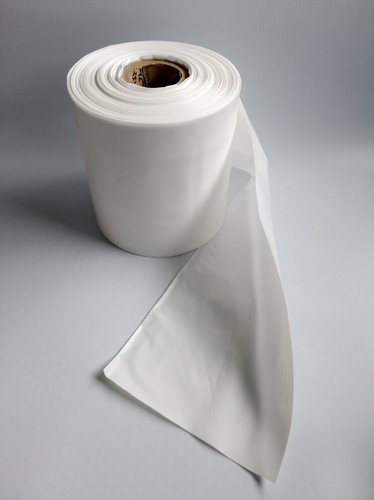 White polythene layflat tubing - white,