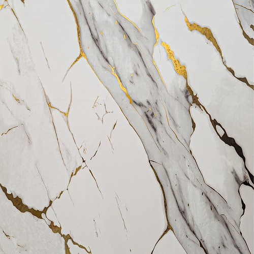 Pvc wall panel - carrara, gold