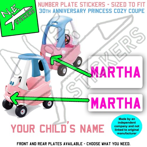Personalised number plate