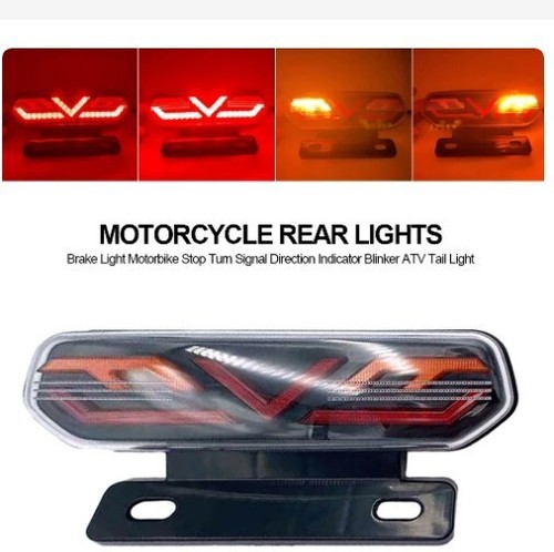Motorcycle taillight led stop - taillight,
