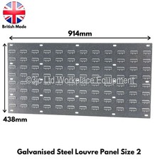 New British Made Steel Louvre Wall Panels for Parts Bins 914mm x 438mm