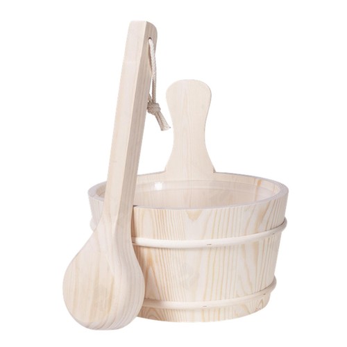 Sauna wooden bucket - bucket, ladle