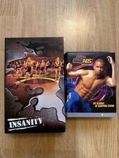 Shaun T’s Insanity Workout AND Hip Hop Abs DVD Sets.  Both Complete Sets.