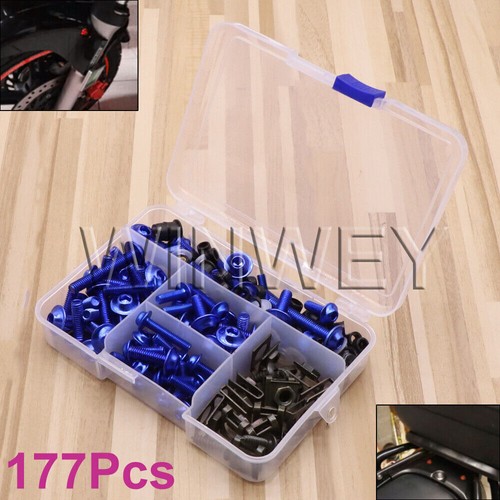 177x blue fairing bolts - hq,