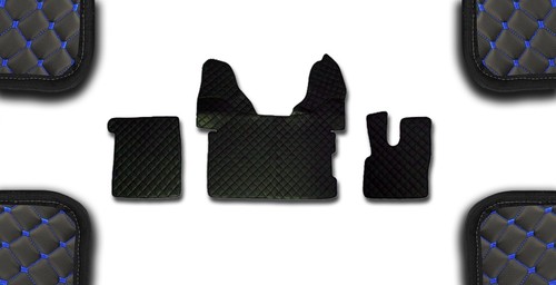 Black eco leather - leather, floor