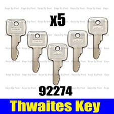 5 x Thwaites Dumper Truck Keys