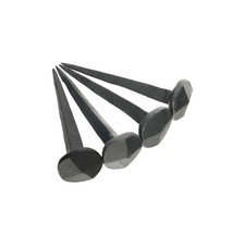 Iron Nails 4Pcs Hand Forged Black Antique Rustic 25mm Rose Spike Head Iron Nails