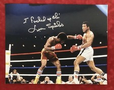 Leon Spinks Signed Photo 11x14