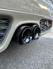 2 x MINI Black Carbon Fibre Exhaust Tips (R55/R56/R57/R58/R59 Cooper S SD JCW)