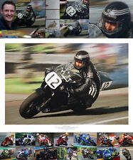 Robert Dunlop JPS Norton 1990 North West 200 oil painting fine art print
