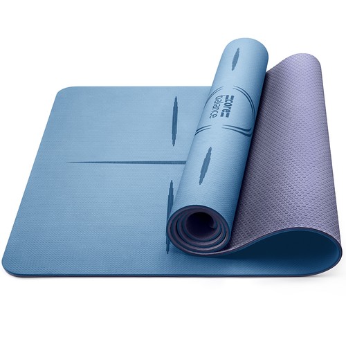 Tpe yoga mat with body - yoga,